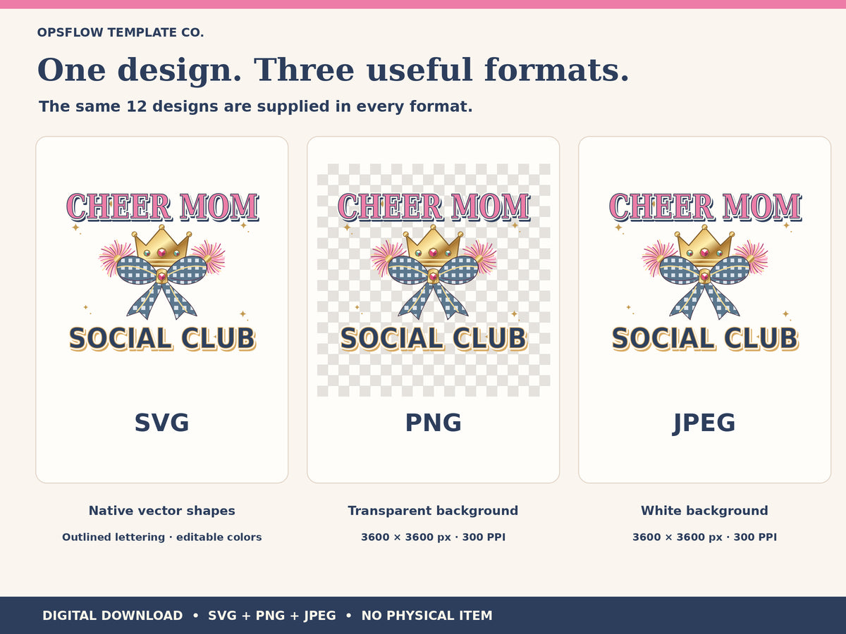 Actual same design as native SVG, transparent PNG and white-background JPEG;3600 pixels at300 PPI.