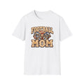 Football Mom Shirt, Navy Gingham Bow and Pearl-Effect Print, Unisex Tee