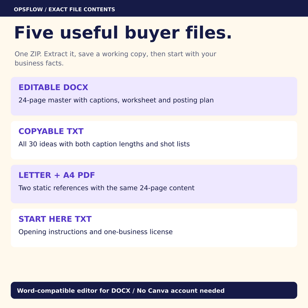 Files And Editing — actual Handmade Shop Caption Kit preview