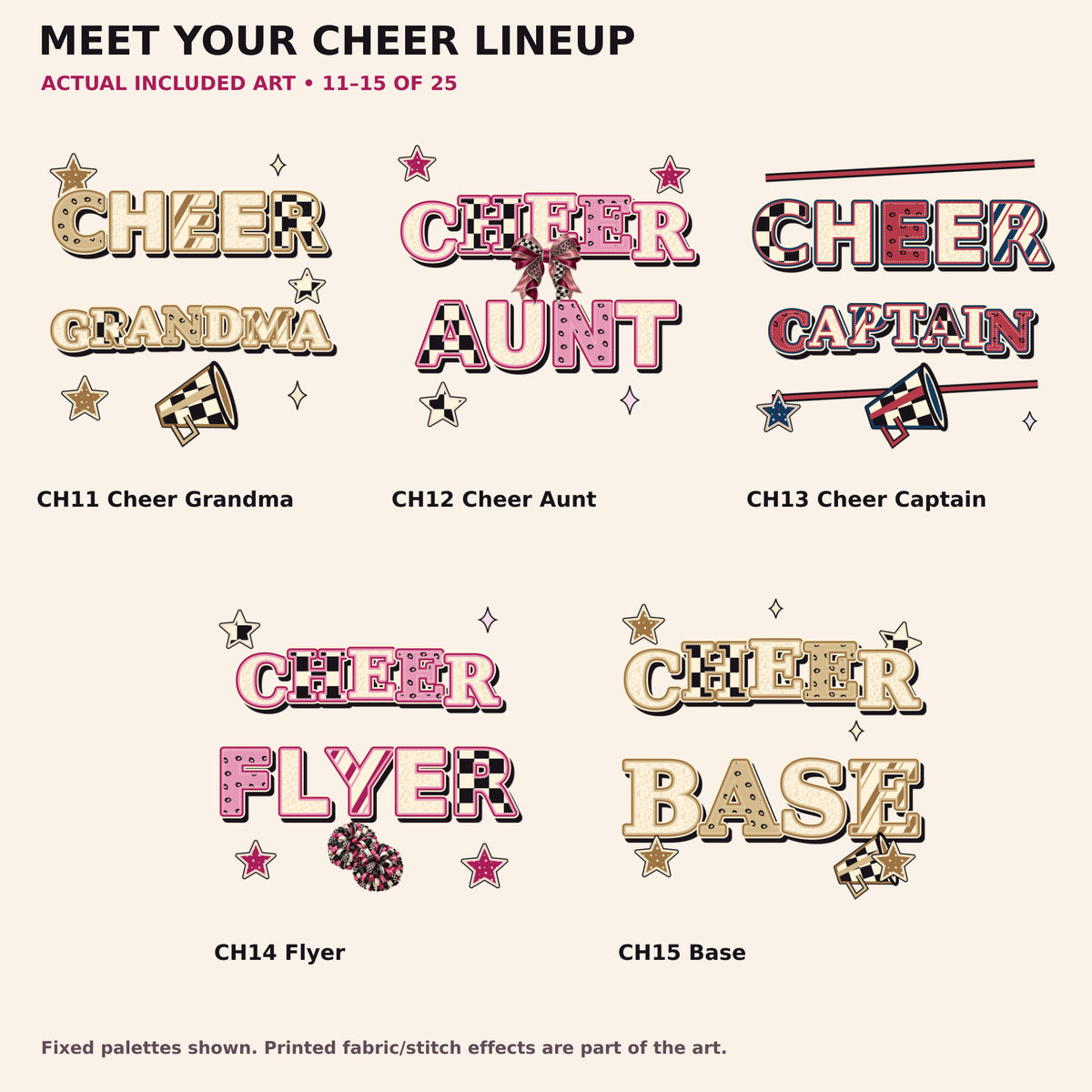 Design Index 3 — actual Cheer 225 PNG collection preview
