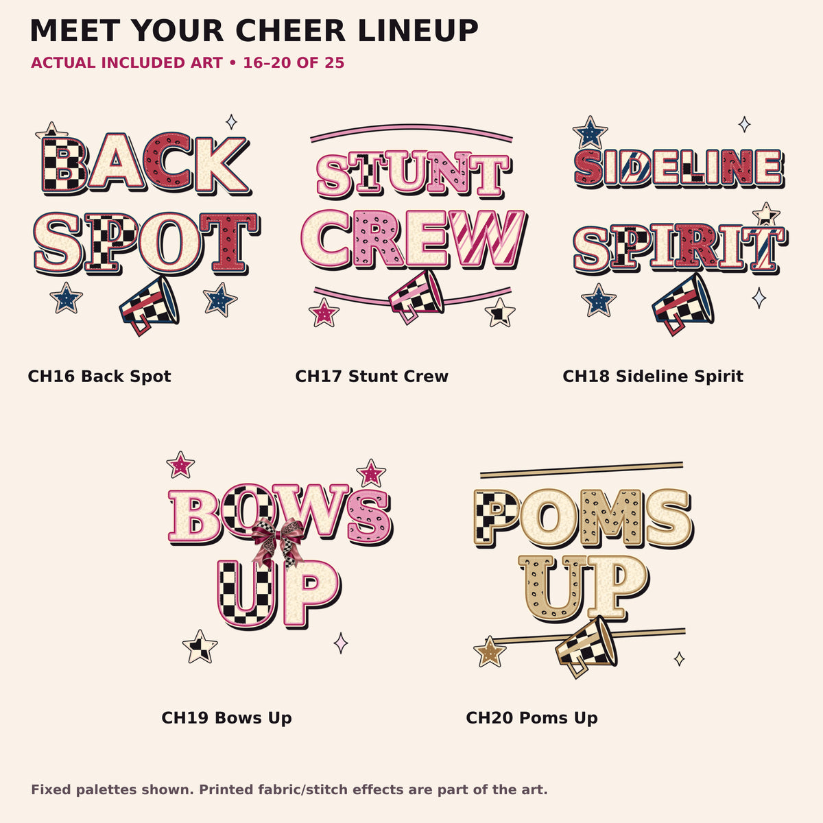 Design Index 4 — actual Cheer 225 PNG collection preview