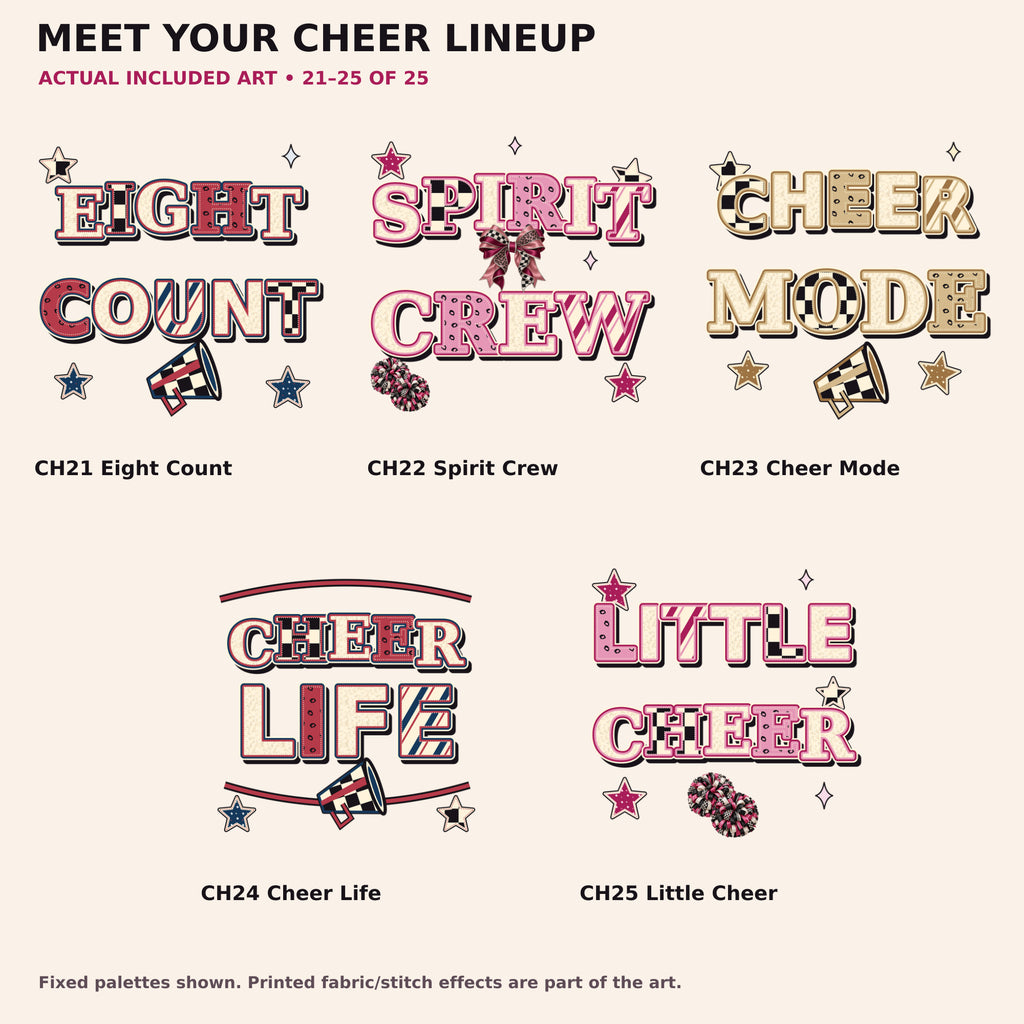 Design Index 5 — actual Cheer 225 PNG collection preview