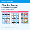 Digraphs Cover — included Phonics Frenzy printable game preview