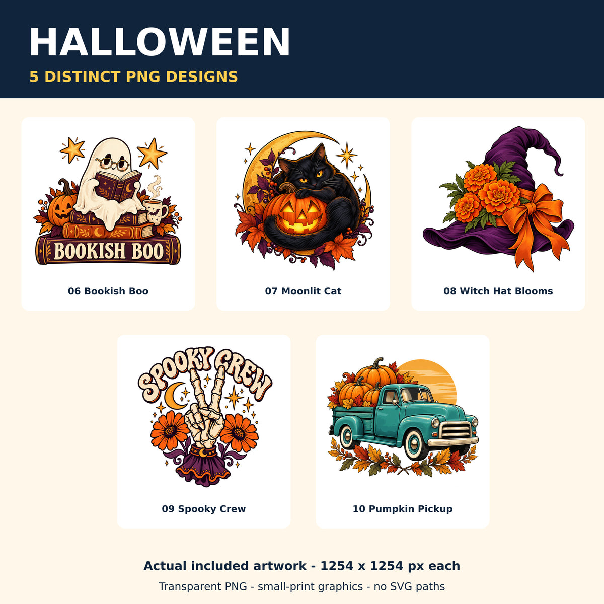 Halloween — mixed seasonal and sports PNG collection preview