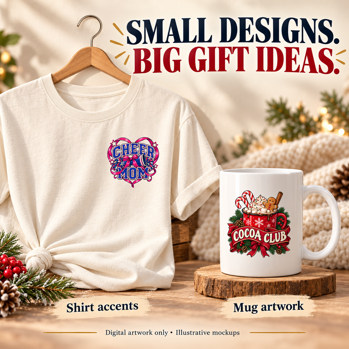 Project Examples v2 — mixed seasonal and sports PNG collection preview