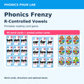 R Controlled Cover — included Phonics Frenzy printable game preview