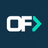 OpsFlow monogram in white and teal on navy