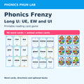 UE EW UI Cover — included Phonics Frenzy printable game preview