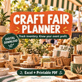 Craft Fair Planner Spreadsheet, Inventory & Profit Tracker, Vendor Event Sales Log, Excel + Printable PDF