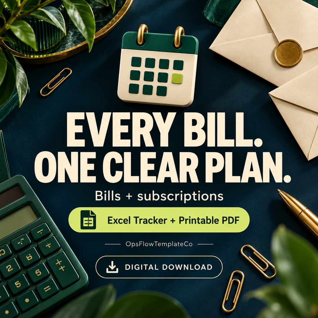 Bill Calendar & Subscription Tracker