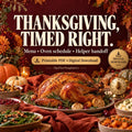 Thanksgiving Dinner Planner Printable: Oven Schedule, Menu and Helper Handoff