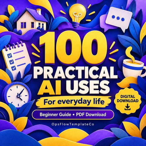 100 Practical AI Uses for Everyday Life, Beginner Guide (PDF)